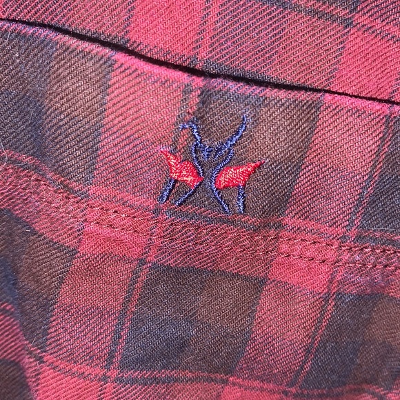 Red and Black Plaid Flannel - Picture 3 of 4